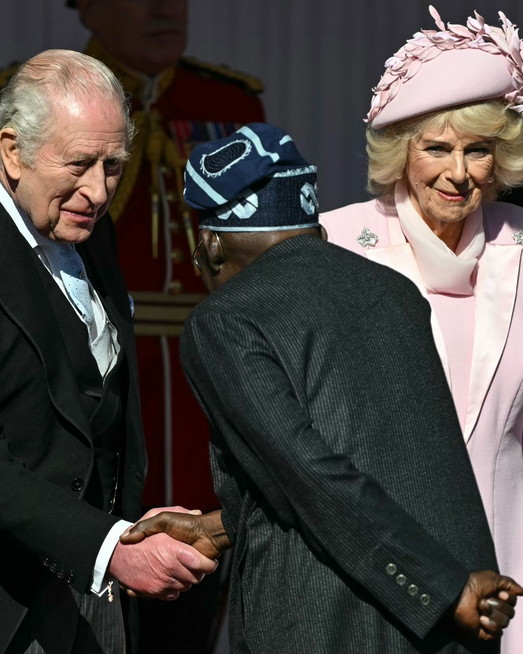 Photos of President Tinubu and his wife Remi at the Windsor Castle during state visit to the UK.